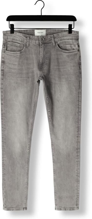 PURE PATH Heren Jeans The Jone Skinny Fit Jeans Grijs - Foto 3