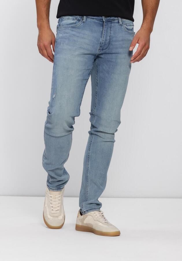 PURE PATH Heren Jeans The Jone Skinny Fit Jeans Lichtblauw
