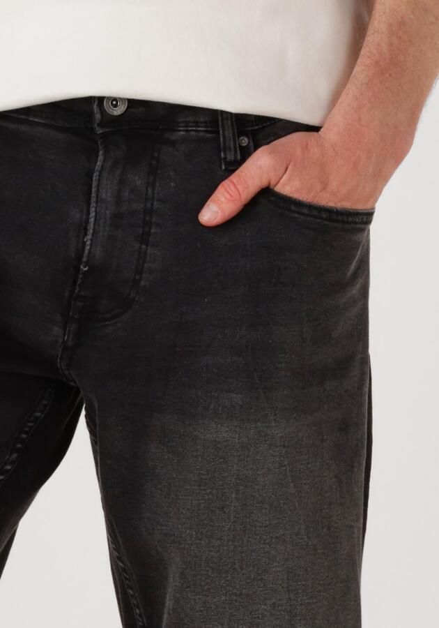 PURE PATH Heren Jeans The Miles Slim Fit Denim Shorts Zwart - Foto 2