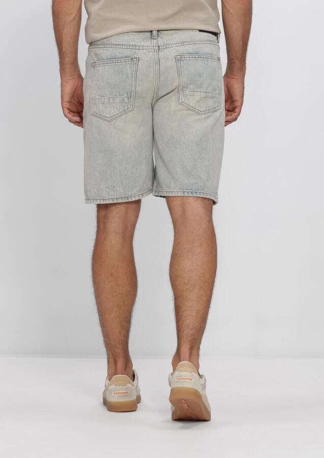 PURE PATH Heren Jeans The Owen Regular Fit Short Lichtblauw - Foto 3