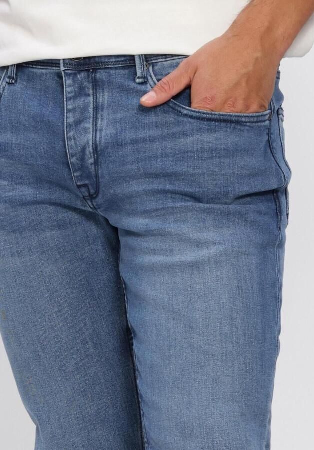 PURE PATH Heren Jeans The Ryan Slim Fit Jeans Blauw - Foto 3