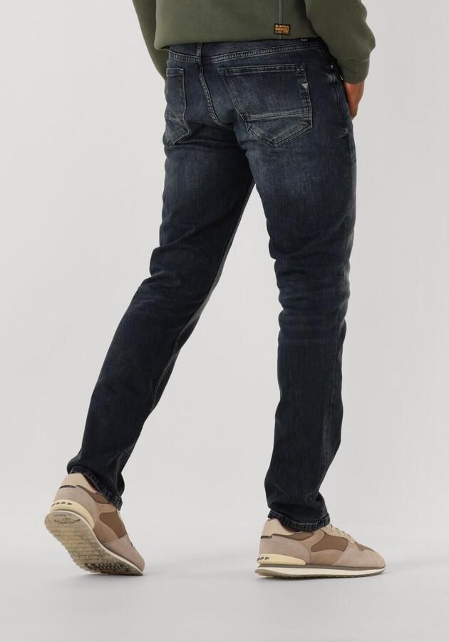 PURE PATH Heren Jeans The Ryan Slim Fit Jeans Donkerblauw