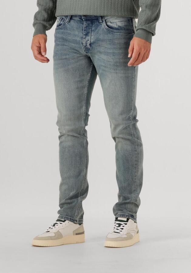 PURE PATH Heren Jeans The Ryan Slim Fit Jeans Lichtblauw - Foto 4