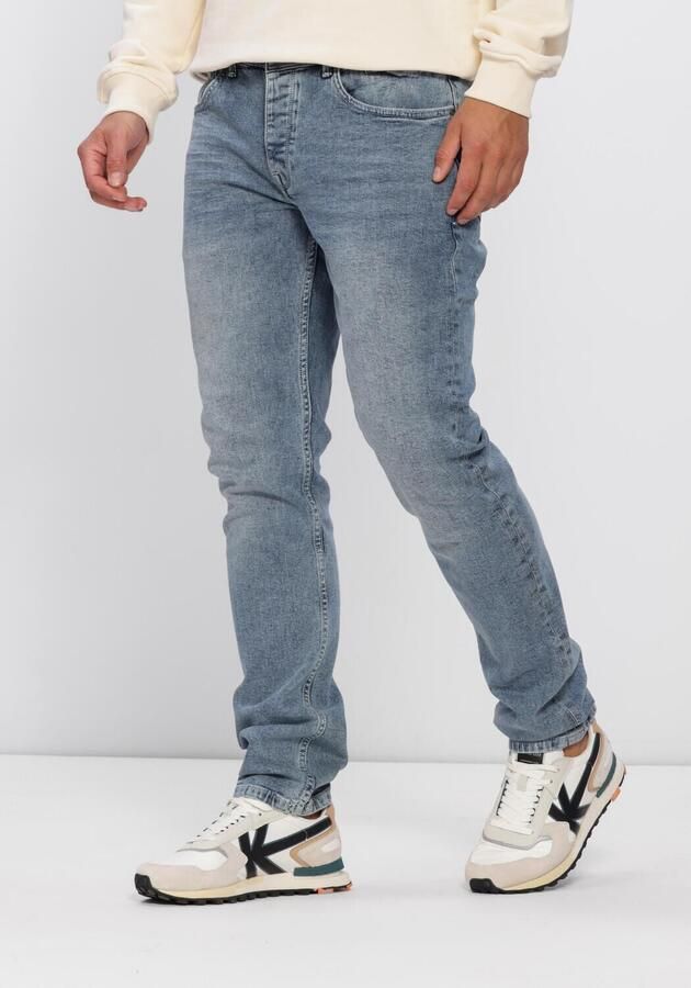 PURE PATH Heren Jeans The Ryan Slim Fit Jeans Lichtblauw