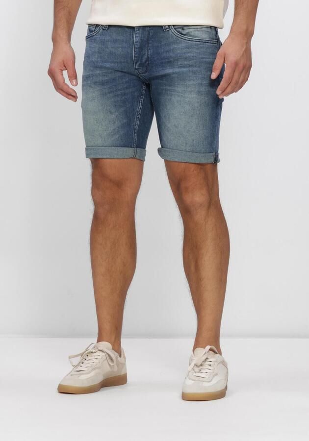 PURE PATH Heren Jeans The Steve Skinny Fit Short Blauw