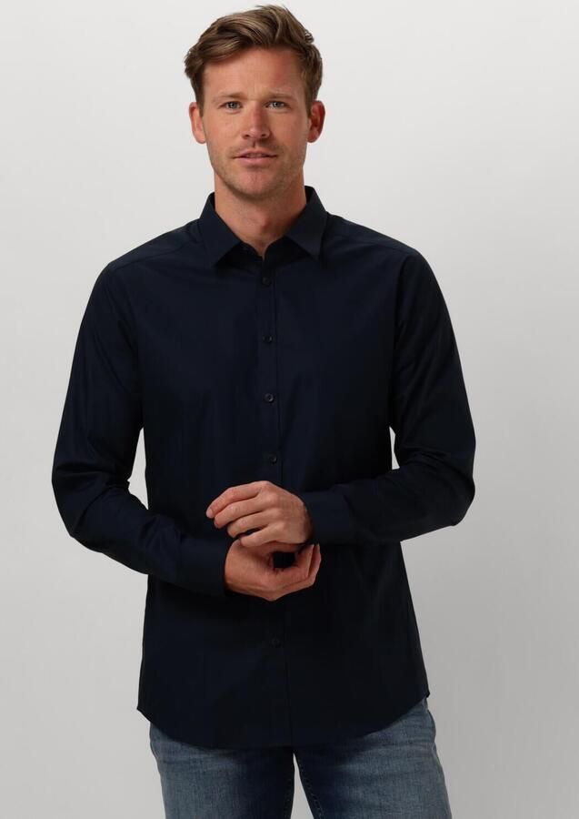 PURE PATH Heren Overhemden Essential Casual Shirt Donkerblauw - Foto 4