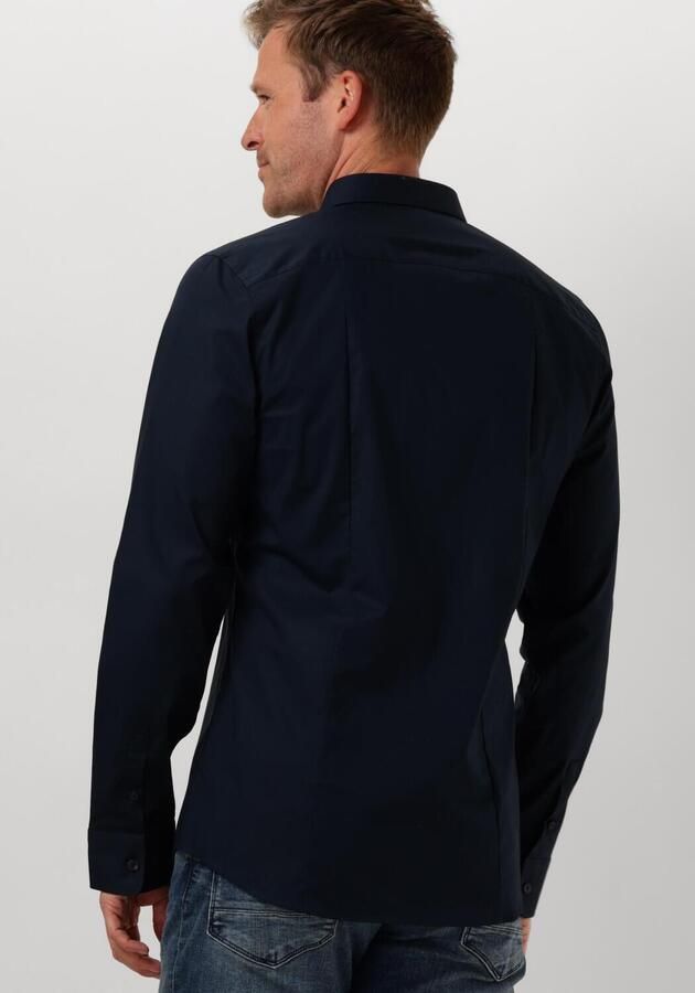 PURE PATH Heren Overhemden Essential Casual Shirt Donkerblauw - Foto 2