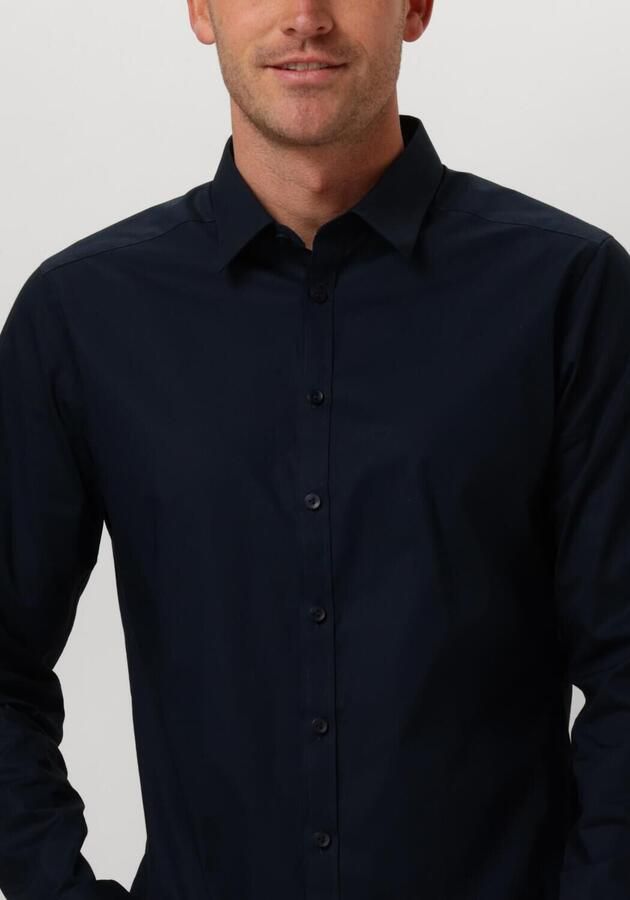 PURE PATH Heren Overhemden Essential Casual Shirt Donkerblauw - Foto 3