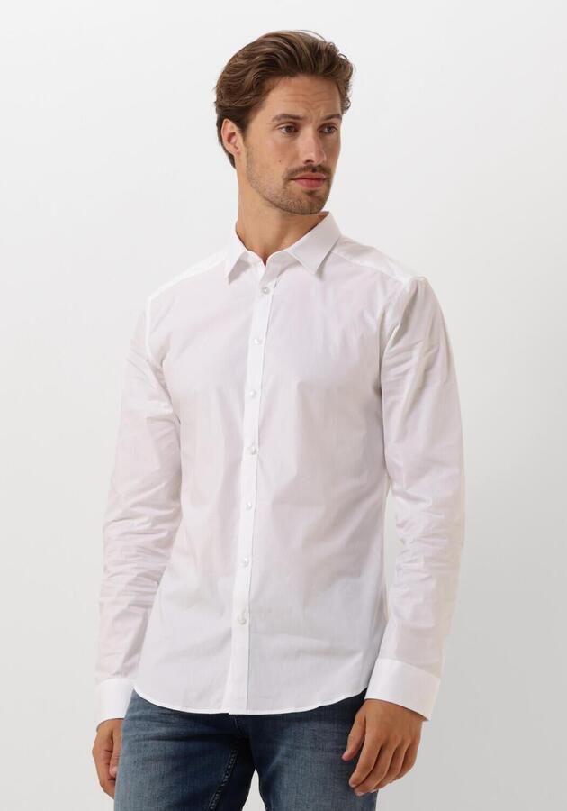 PURE PATH Heren Overhemden Essential Casual Shirt Wit - Foto 4