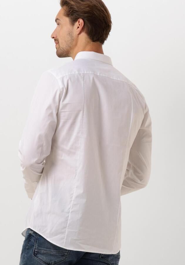 PURE PATH Heren Overhemden Essential Casual Shirt Wit