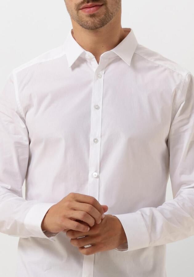 PURE PATH Heren Overhemden Essential Casual Shirt Wit - Foto 2