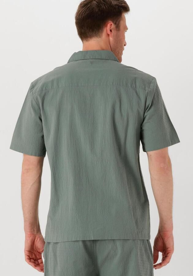 PURE PATH Heren Overhemden Regular Fit Shortsleeve Shirts Groen - Foto 2