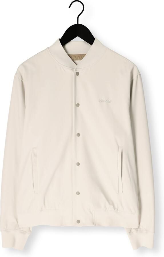 PURE PATH Heren Overshirts Bomber Longsleeved Sjacket Beige - Foto 4