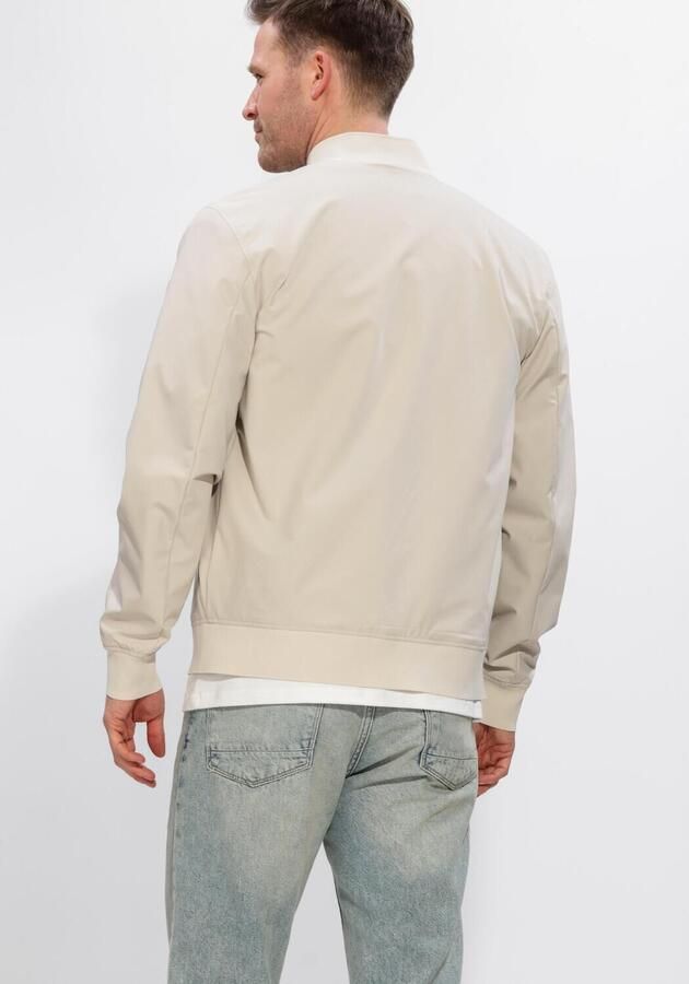 PURE PATH Heren Overshirts Bomber Longsleeved Sjacket Beige - Foto 2