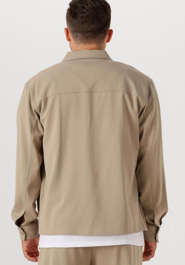 PURE PATH Heren Overshirts Regular Fit Overshirts Beige