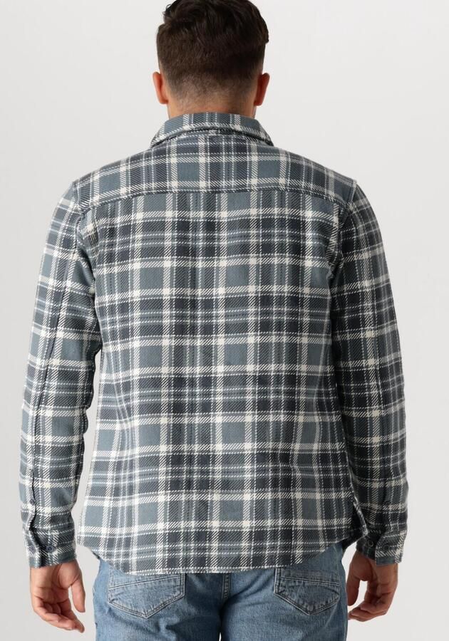 Pure Path Blauw Regular Fit Overshirt voor Mannen Blue Heren - Foto 3