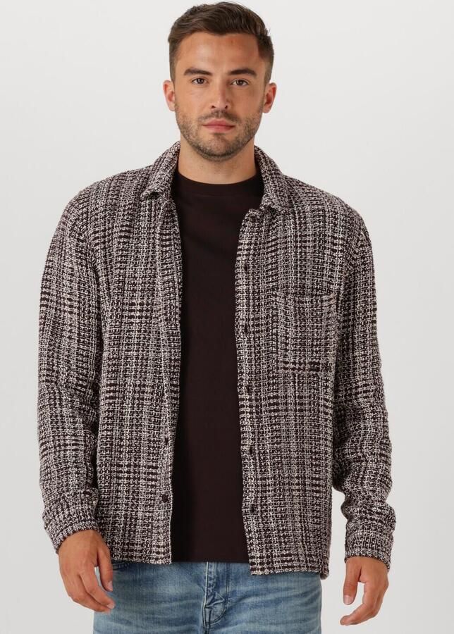 PURE PATH Heren Overshirts Regular Fit Structure Overshirts Grijs - Foto 4