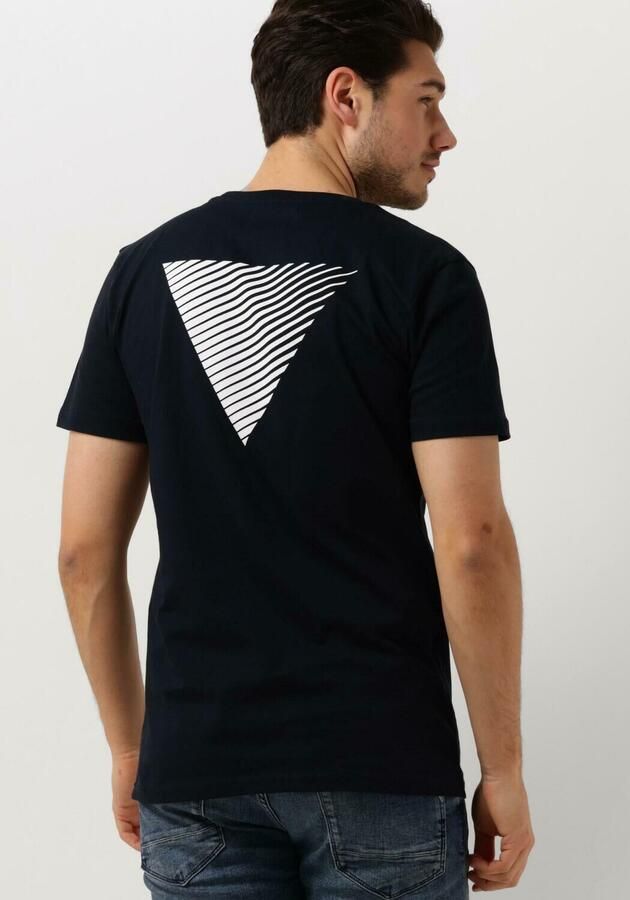 PURE PATH Heren Polo's & T-shirts Essential Logo T-shirt Donkerblauw - Foto 2