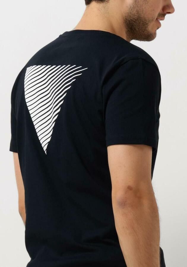 PURE PATH Heren Polo's & T-shirts Essential Logo T-shirt Donkerblauw - Foto 3