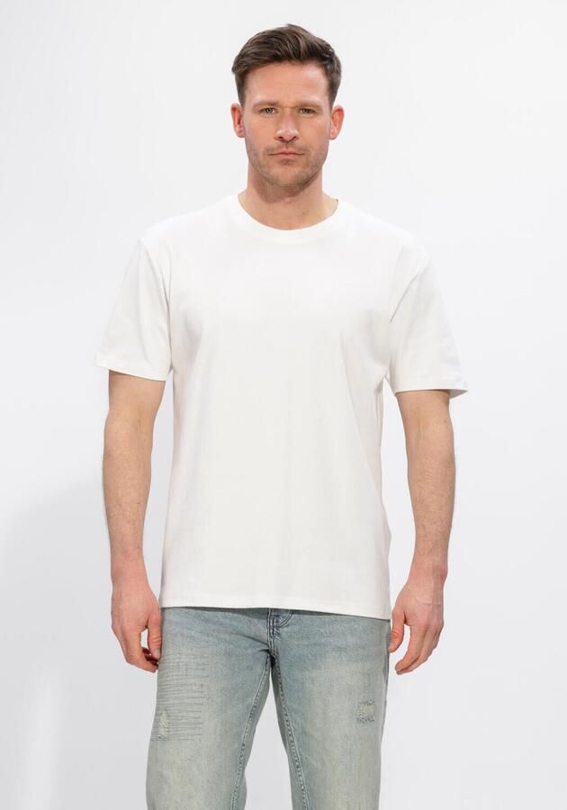 PURE PATH Heren Polo's & T-shirts Essential Triangle Tee Wit