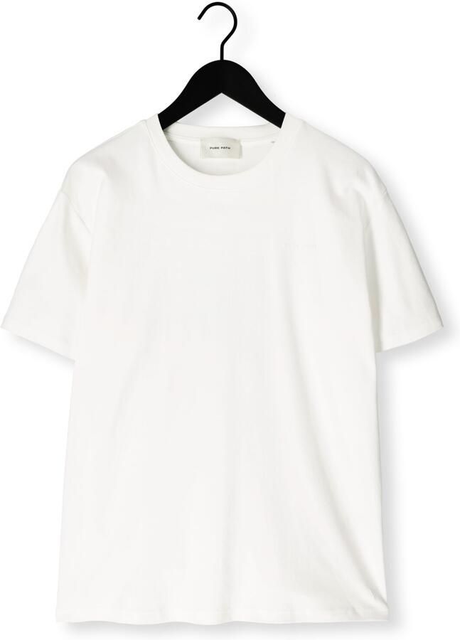 PURE PATH Heren Polo's & T-shirts Essential Triangle Tee Wit - Foto 2