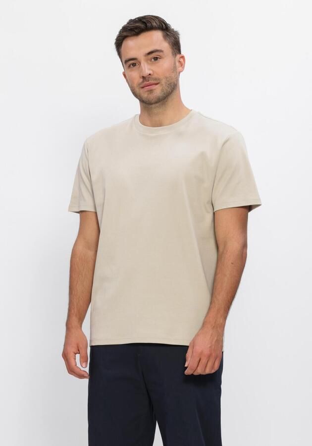 PURE PATH Heren Polo's & T-shirts Essential Triangle Tee Zand