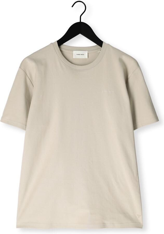PURE PATH Heren Polo's & T-shirts Essential Triangle Tee Zand - Foto 2