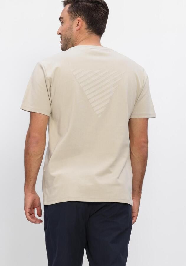 PURE PATH Heren Polo's & T-shirts Essential Triangle Tee Zand - Foto 3