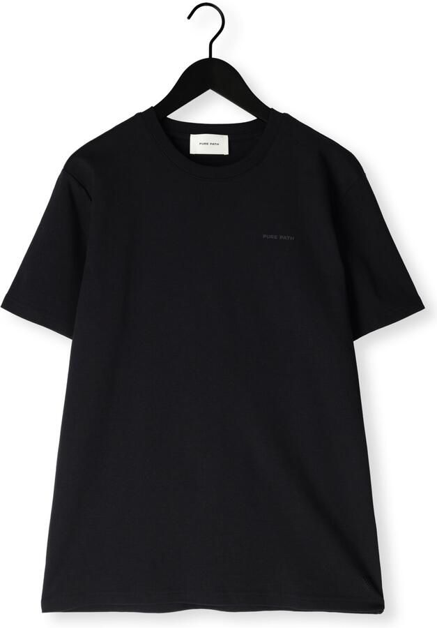 PURE PATH Heren Polo's & T-shirts Essential Triangle Tee Zwart - Foto 4