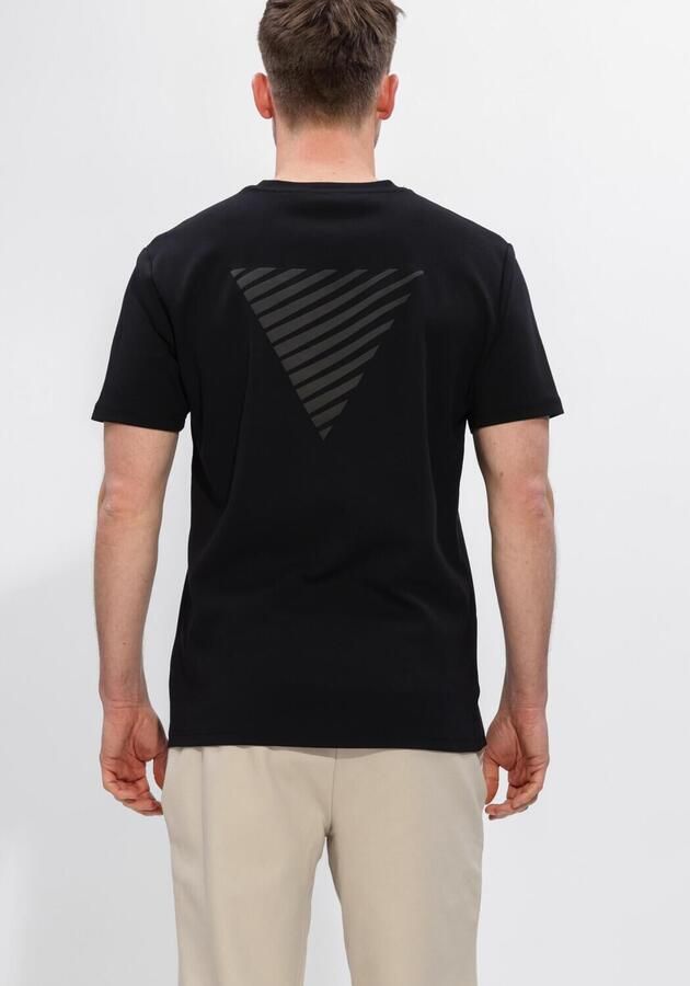 PURE PATH Heren Polo's & T-shirts Essential Triangle Tee Zwart - Foto 2