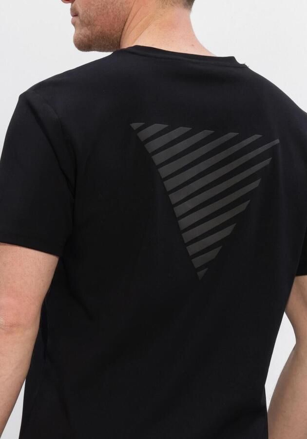 PURE PATH Heren Polo's & T-shirts Essential Triangle Tee Zwart - Foto 3