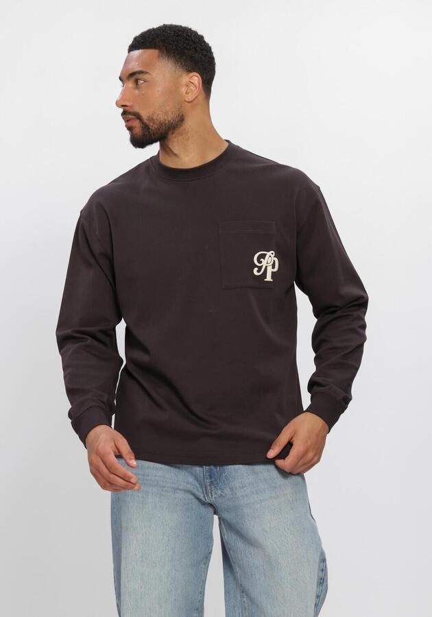PURE PATH Heren Polo's & T-shirts Inititials Pocket Bruin