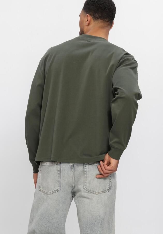 PURE PATH Heren Polo's & T-shirts Inititials Pocket Donkergroen - Foto 3