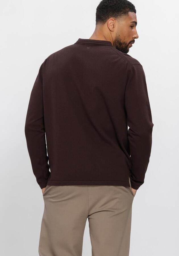 PURE PATH Heren Polo's & T-shirts Light Weight Knit Bruin - Foto 2