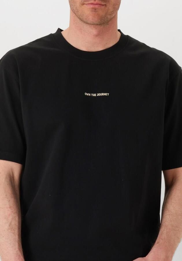 PURE PATH Heren Polo's & T-shirts Loose Fit Crewneck Ss T-shirts Zwart - Foto 3