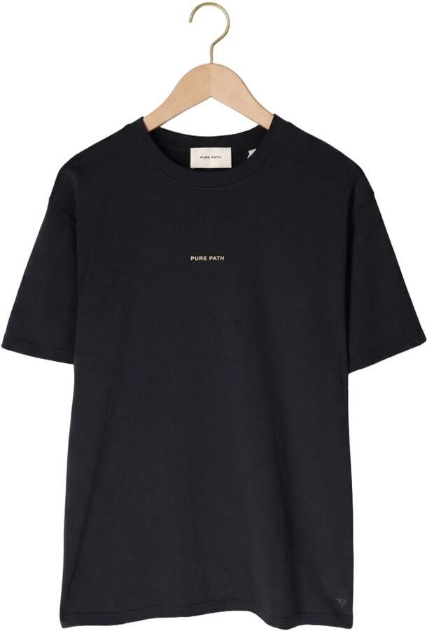 PURE PATH Heren Polo's & T-shirts Mansion T-shirt Donkerblauw - Foto 4