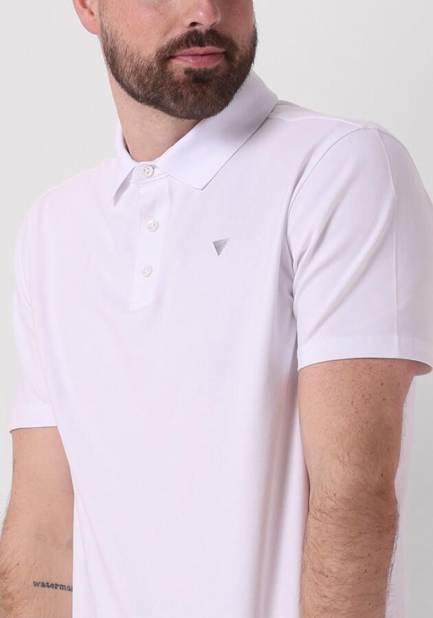 PURE PATH Heren Polo's & T-shirts Pure Logo Polo With Chest Print Wit - Foto 2