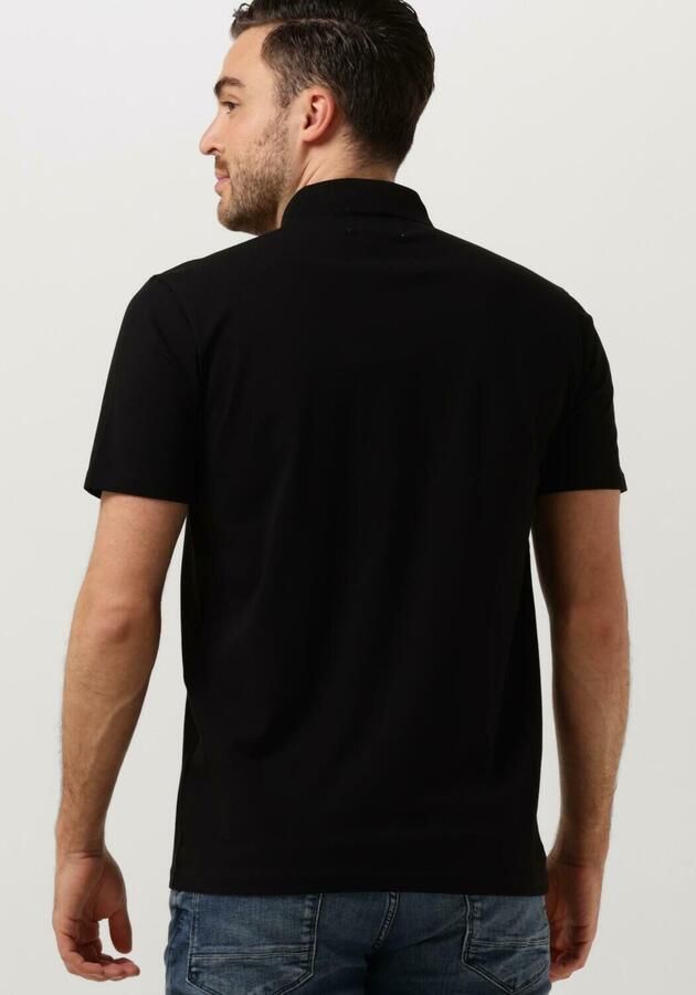 PURE PATH Heren Polo's & T-shirts Pure Logo Polo With Chest Print Zwart - Foto 2