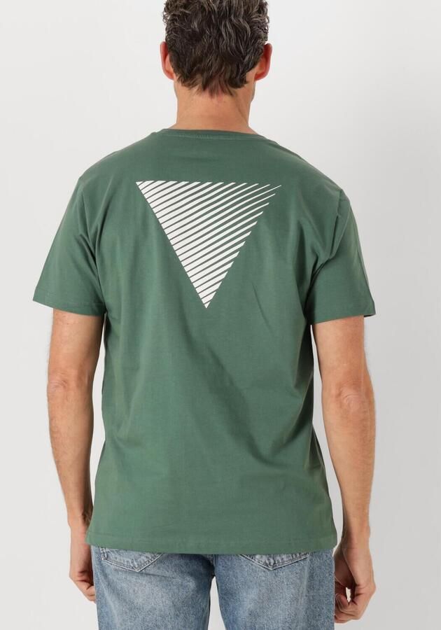 PURE PATH Heren Polo's & T-shirts Regular Fit Crewneck Ss T-shirts Groen - Foto 2
