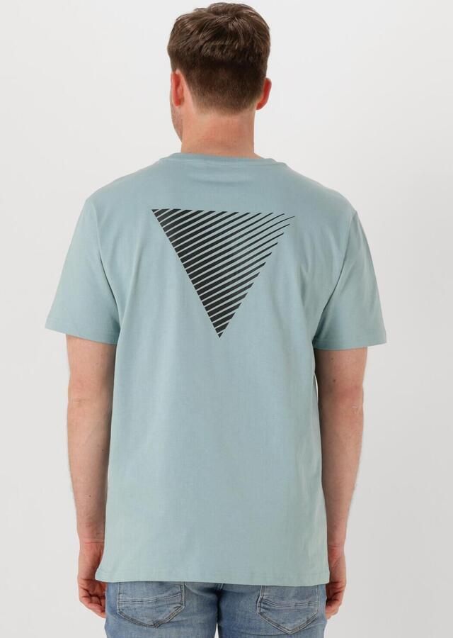 PURE PATH Heren Polo's & T-shirts Regular Fit Crewneck Ss T-shirts Lichtblauw - Foto 4