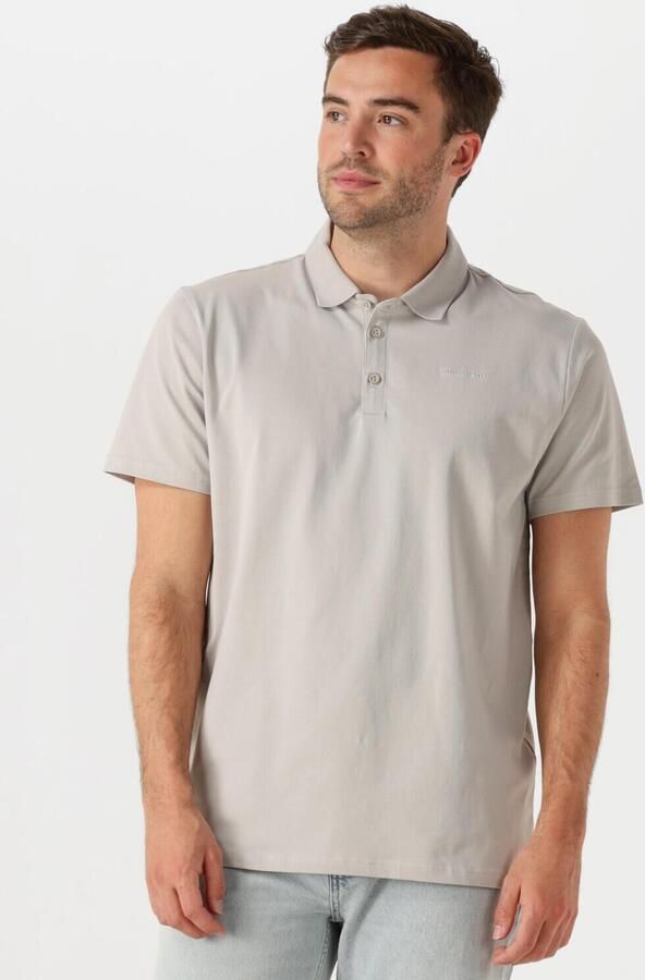 PURE PATH Heren Polo's & T-shirts Regular Fit Polo Ss T-shirts Lichtgrijs - Foto 4