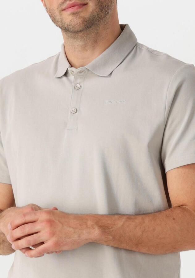 PURE PATH Heren Polo's & T-shirts Regular Fit Polo Ss T-shirts Lichtgrijs - Foto 2