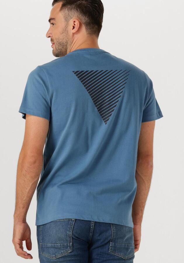 PURE PATH Heren Polo's & T-shirts Regular Fit T-shirts Blauw - Foto 2