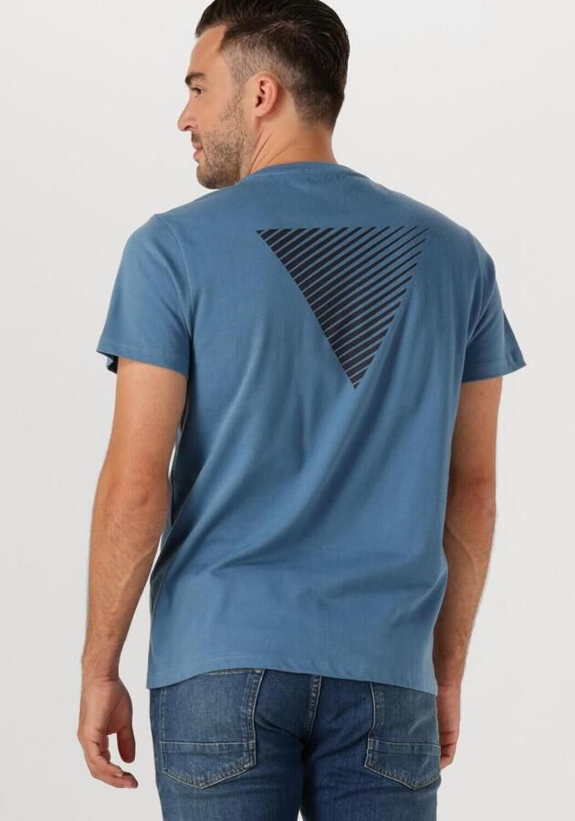 PURE PATH Heren Polo's & T-shirts Regular Fit T-shirts Blauw - Foto 2