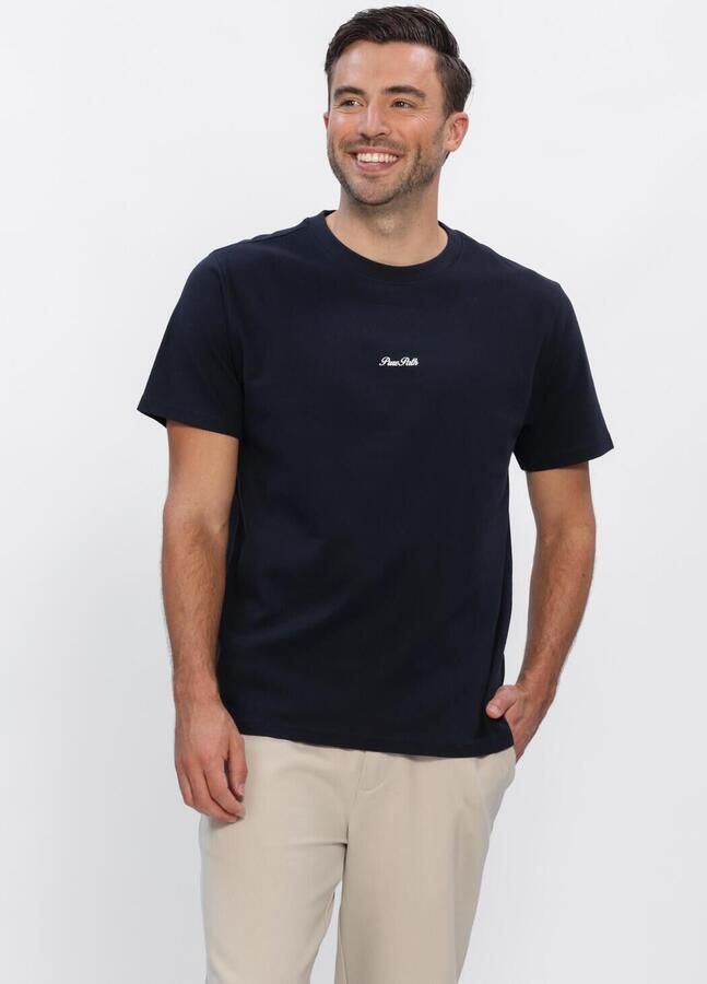 PURE PATH Heren Polo's & T-shirts Riva View T-shirt Donkerblauw