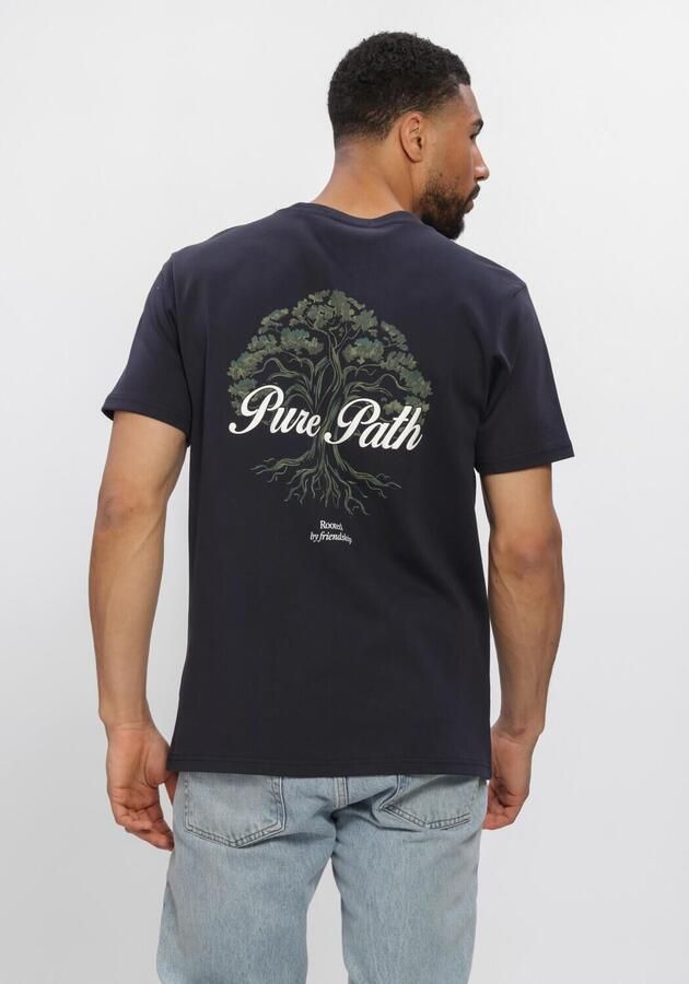 PURE PATH Heren Polo's & T-shirts Rooted Tree Donkerblauw