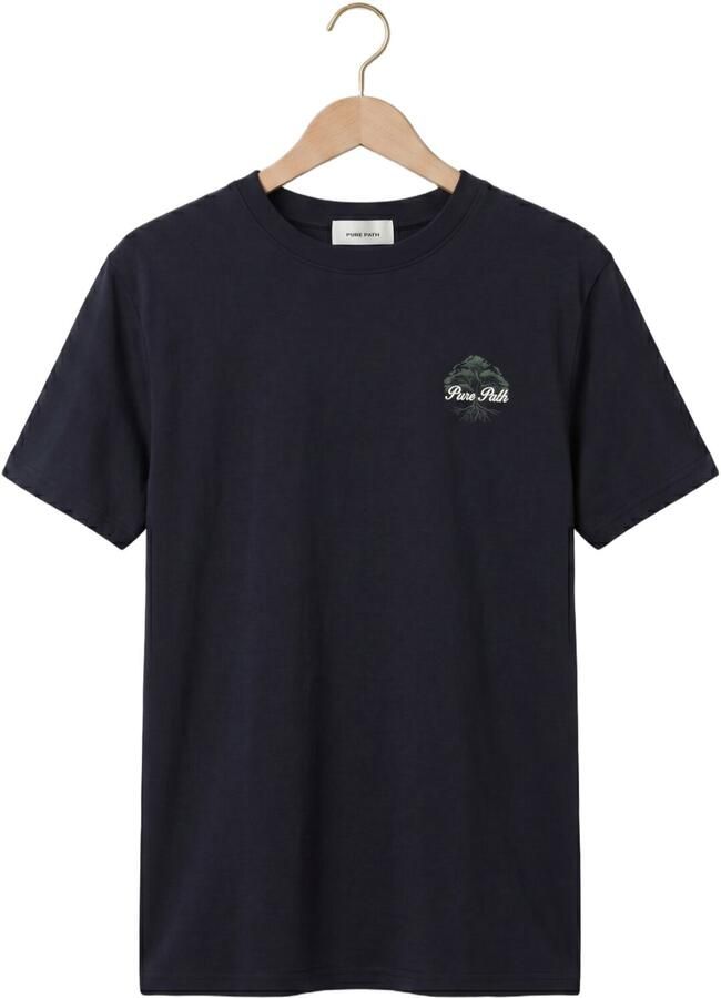 PURE PATH Heren Polo's & T-shirts Rooted Tree Donkerblauw - Foto 2