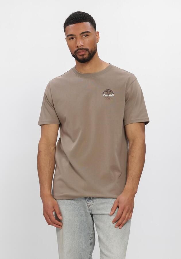 PURE PATH Heren Polo's & T-shirts Rooted Tree Taupe - Foto 3