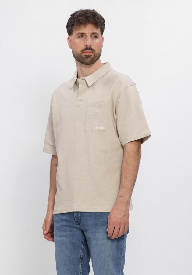 PURE PATH Heren Polo's & T-shirts Structured Polo Beige