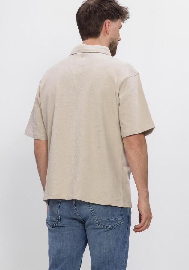 PURE PATH Heren Polo's & T-shirts Structured Polo Beige - Foto 3
